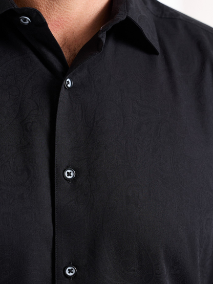 Robert Graham Hudson Long Sleeve Woven Shirt in Black