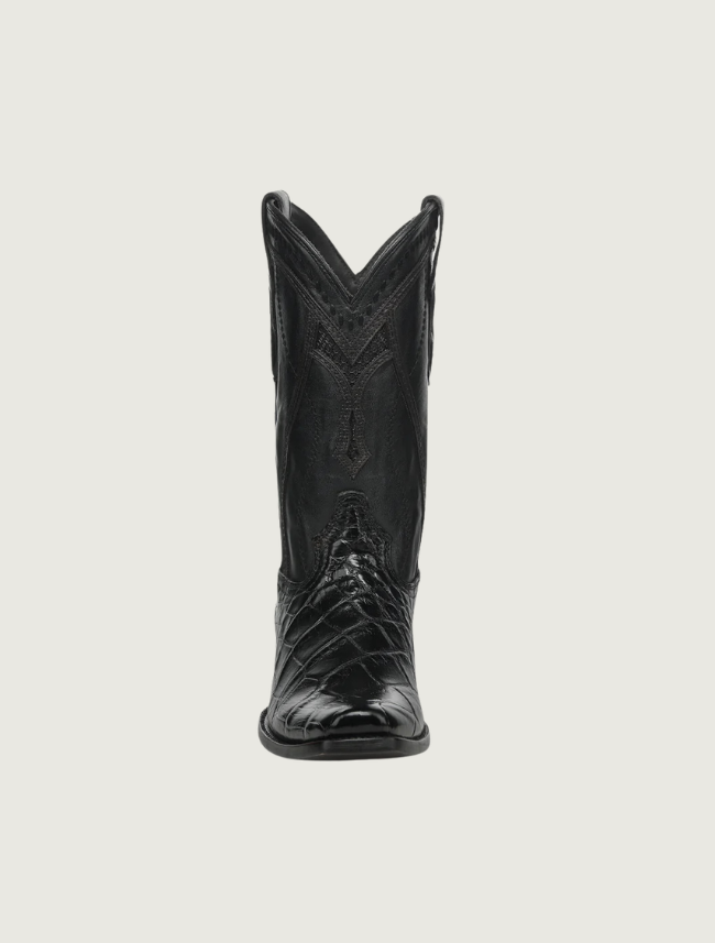 Corral Men's Embroidery & Weave Black Alligator Cowboy Boots