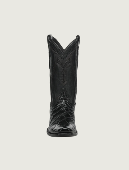 Corral Men's Embroidery & Weave Black Alligator Cowboy Boots