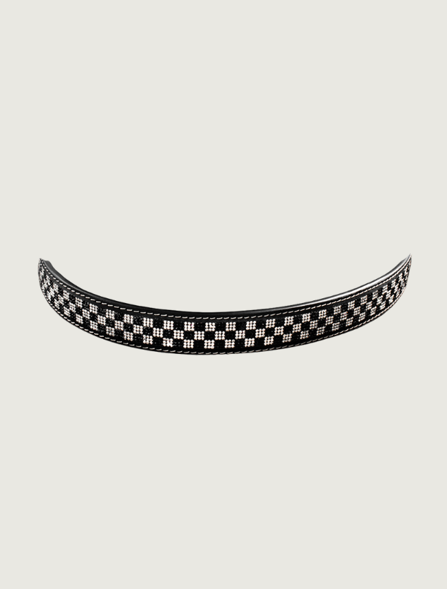 3D Belt Co. Black Checkerboard Hat Band