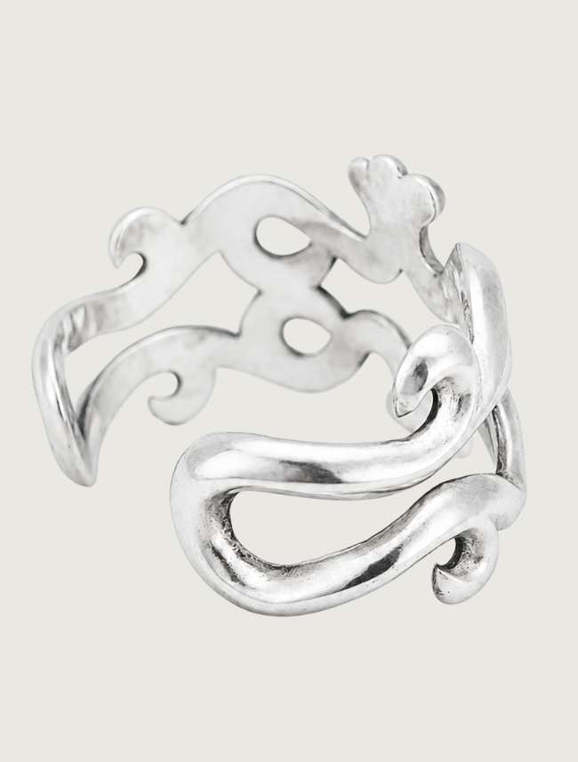 Sterling Silver Ornate Cuff Bracelet