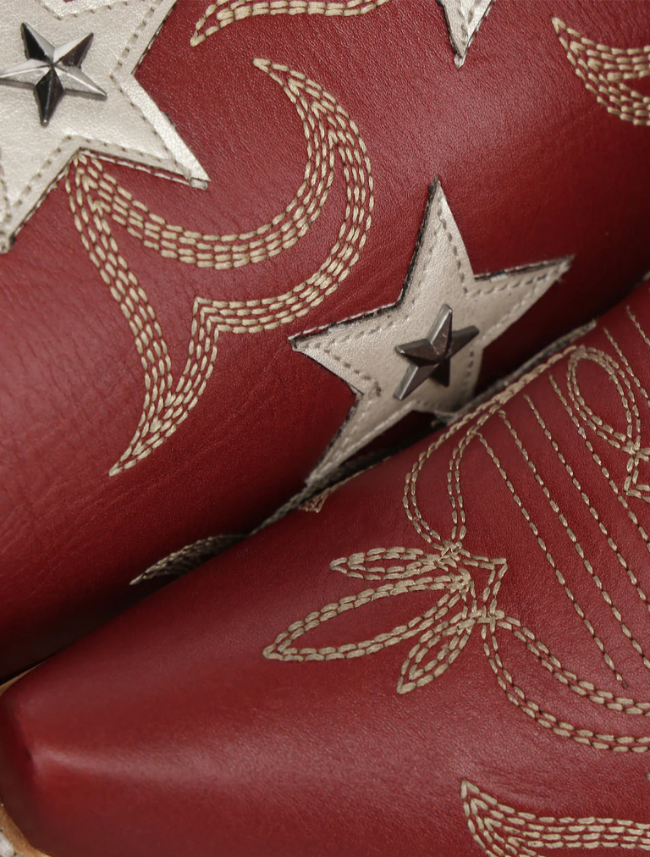 Corral Red Stars & Studs Cowgirl Boots