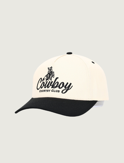 Cowboy Country Club Rodeo Golfer Hat in Black
