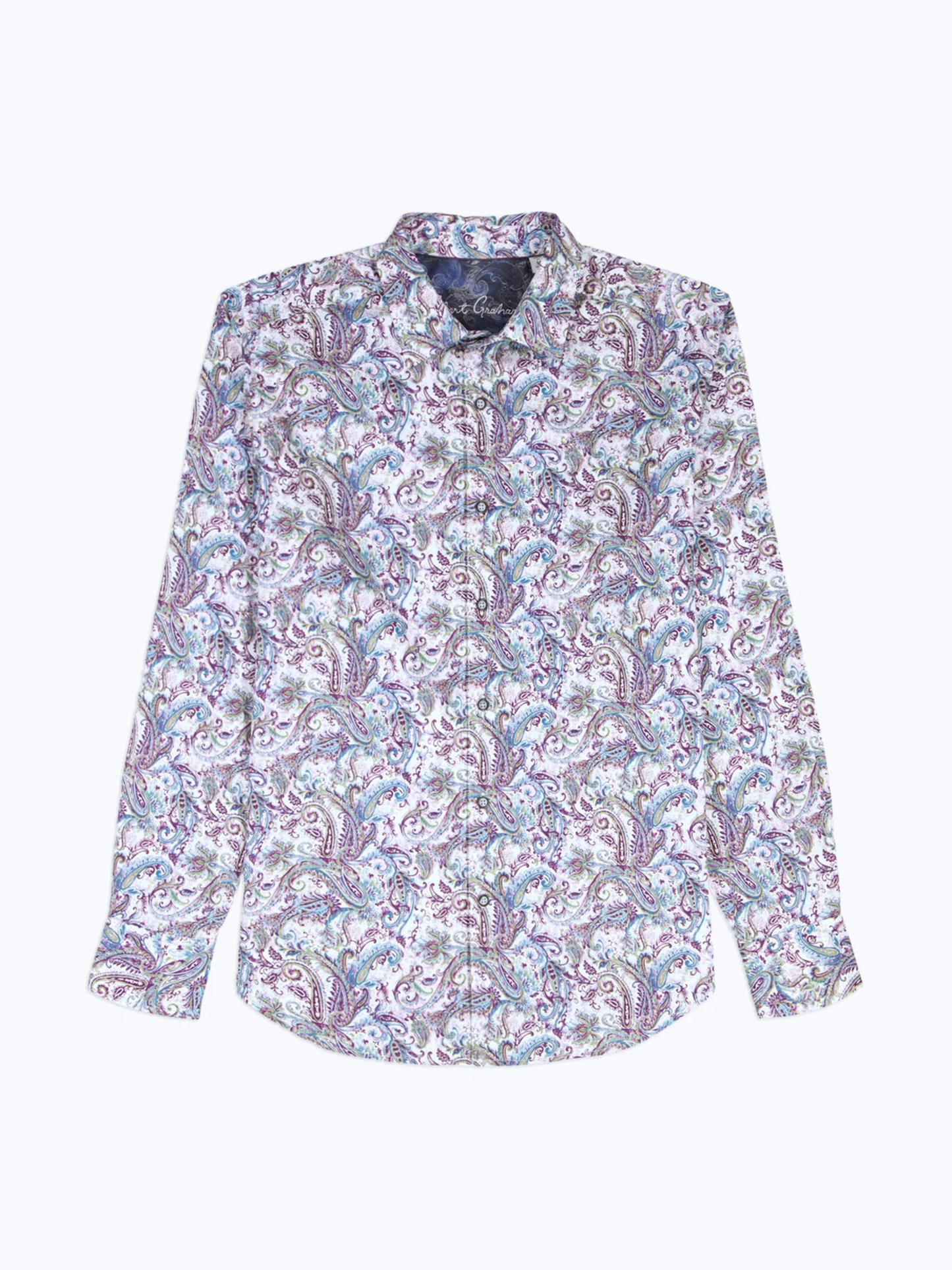 Robert Graham "Buckingham" Long Sleeve Button-Front Shirt