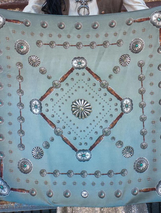 Fringe Scarves "Flagstaff" Silk Scarf