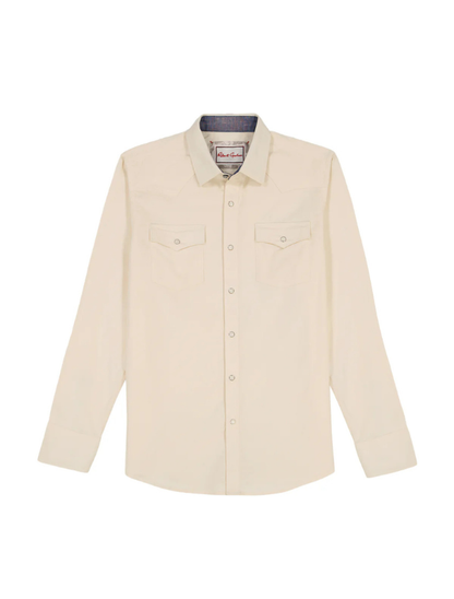 Robert Graham Men's Wyatt Long Sleeve Button Down Shirt in Ivory