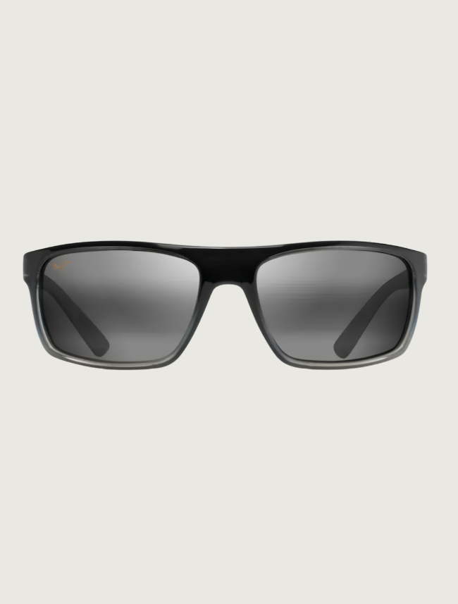 Maui Jim Byron Bay wrap sunglasses in Marlin / Neutral Grey — front view