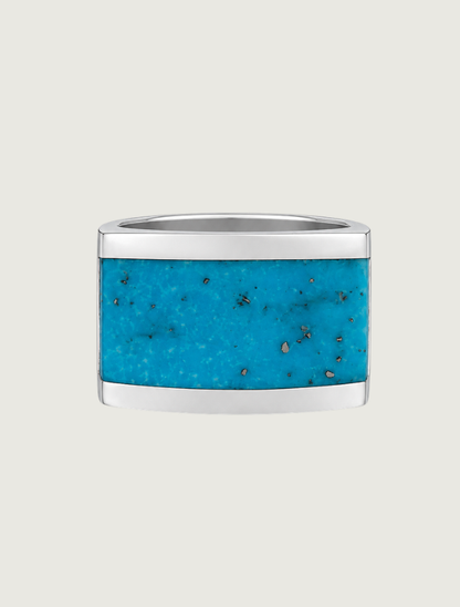 Sterling Silver Turquoise Inlay Ring