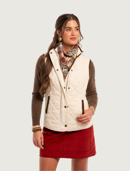 Madison Creek Vista Quilted Nylon Vest in Snow