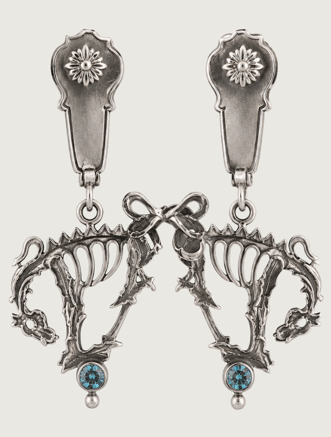 Kit Carson Sterling Silver Bony Pony Earrings
