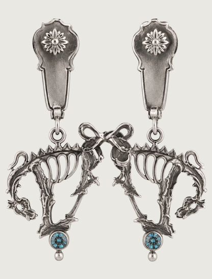 Kit Carson Sterling Silver Bony Pony Earrings