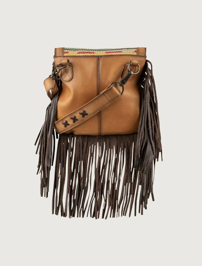 STS Ranchwear Chaynee Valley saddlebag — back view, closed