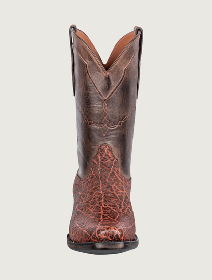 Black Jack Vintage Elephant Cowboy Boots in Chestnut