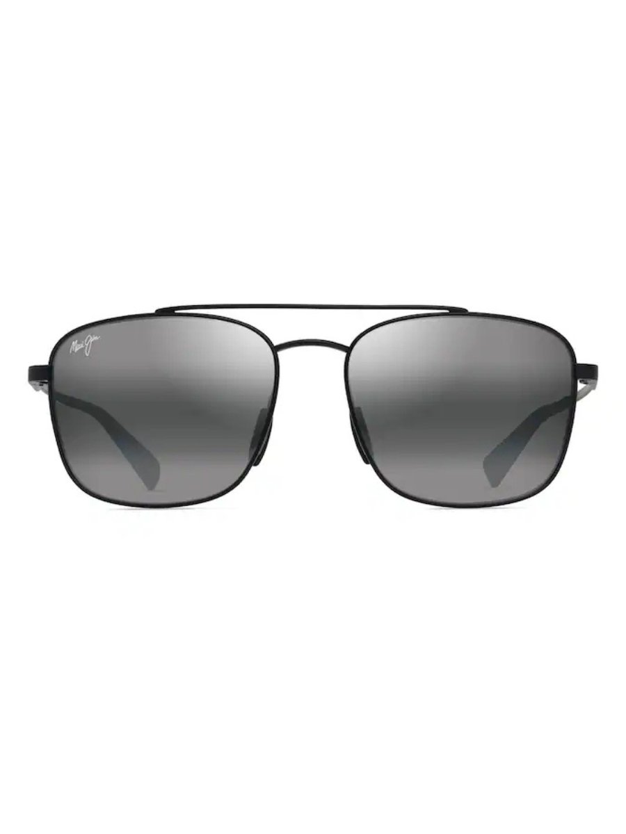 Maui Jim Pīwai Asian Fit in Matte Black with Grey / Neutral Grey