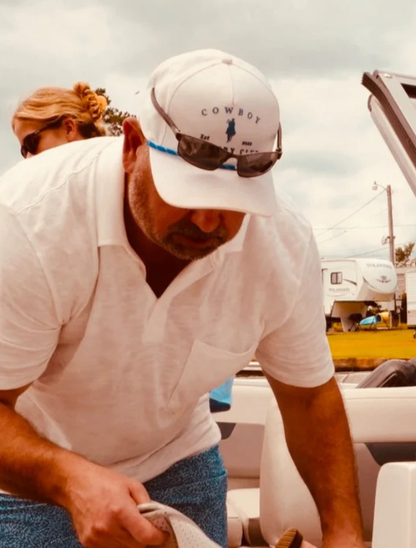 Cowboy Country Club Horse Roped Hat in White