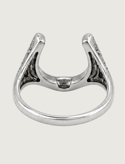 Kabana Sterling Silver Large Horseshoe Ring
