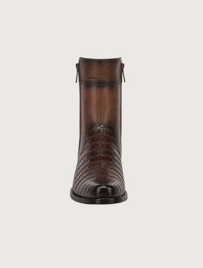 Cuadra Men's Maple Caiman Zipper Round Toe Boot