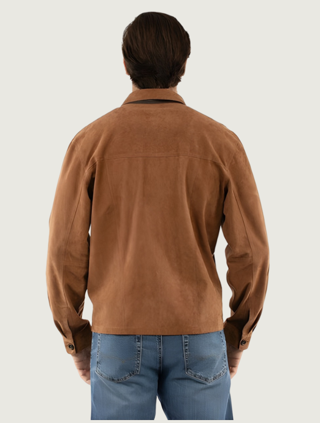 Scully Men's Reversible Brown Suede Jacket