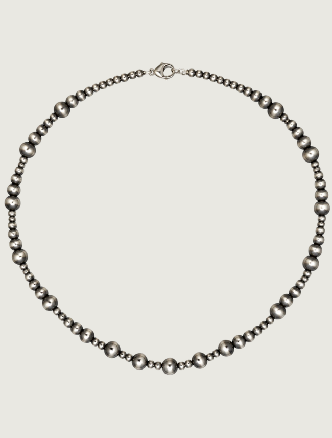 Silver Beaded Necklace