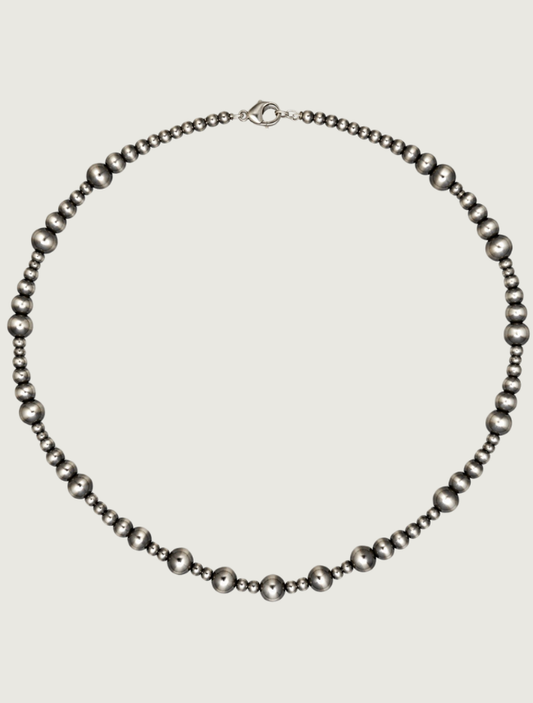 Silver Beaded Necklace