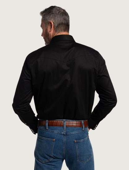 Tony Lama Black Pearl Snap Western Shirt