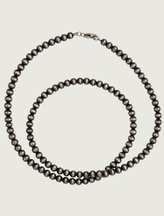 Silver Beaded Necklace