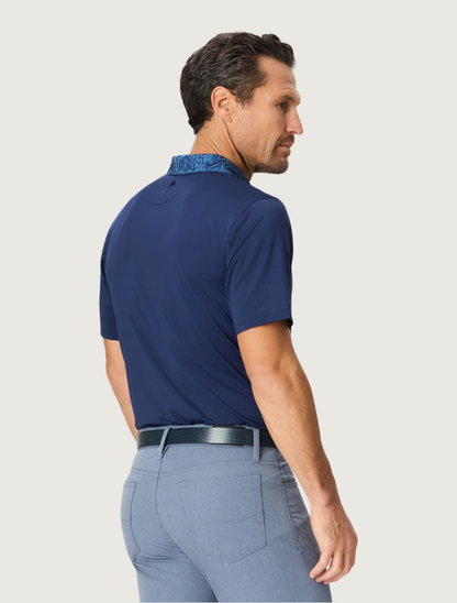 Robert Graham Harrold Performance Polo in Navy