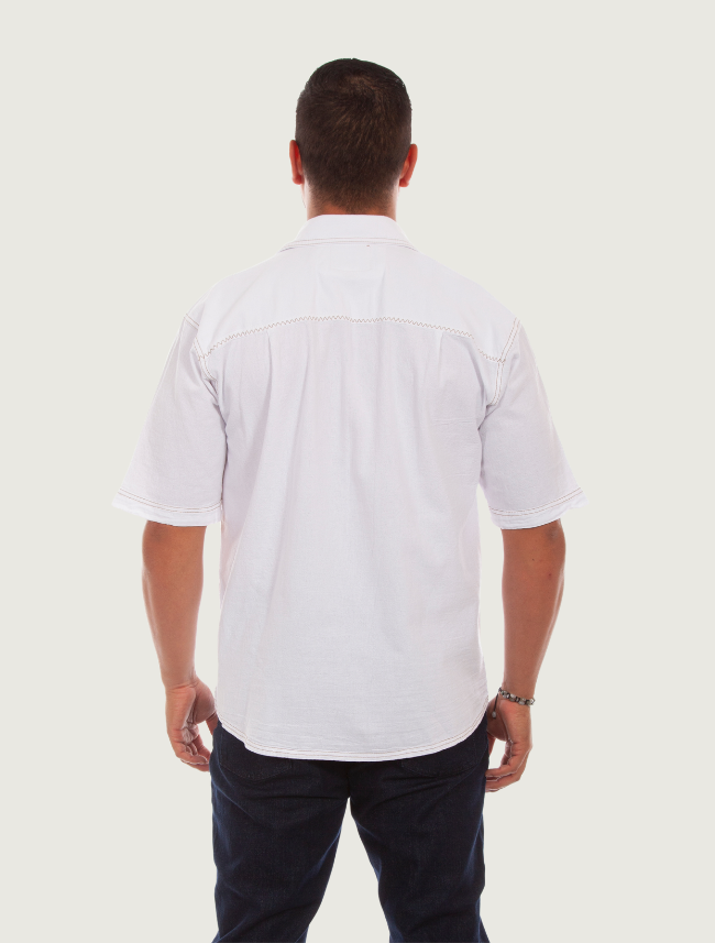 Scully Men's Traveler Short Sleeve Cotton Shirt