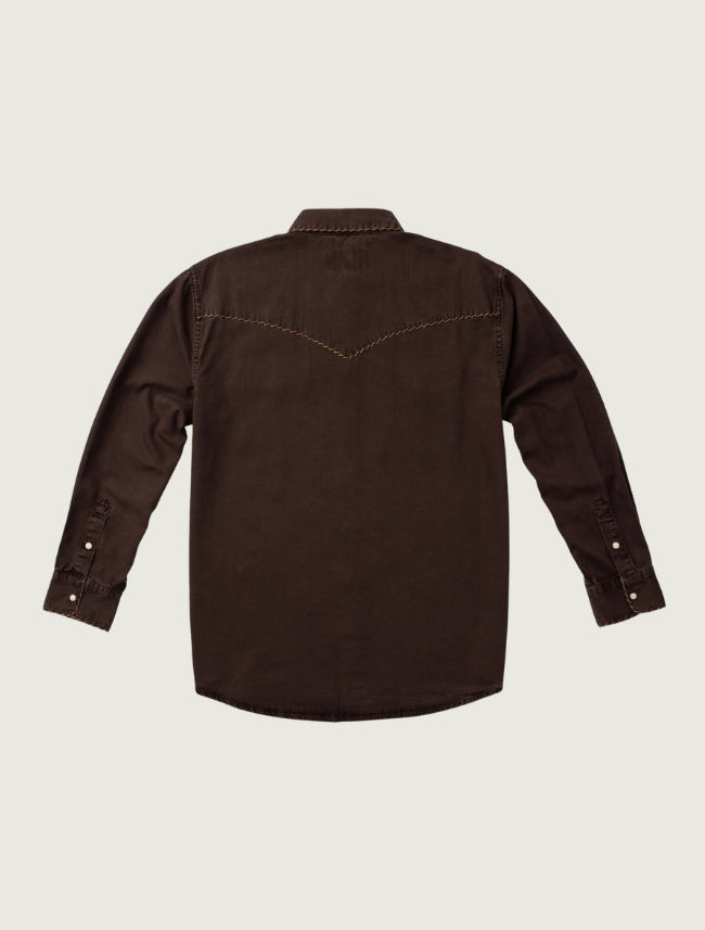 Madison Creek Branson Western Shirt in Coffee