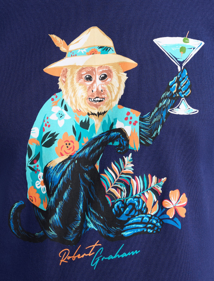 Robert Graham Men's Monkey Vacation Short Sleeve T-Shirt