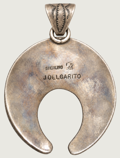 J. Delgarito Sterling Silver Turquoise Pendant