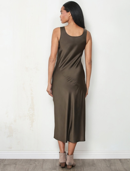 Paparazzi Satin Bias-Cut Maxi Dress