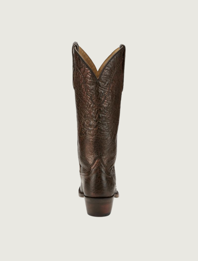 Tony Lama Lenora 13" Smooth Ostrich Cowgirl Boots in Copper