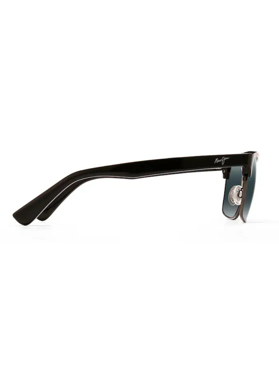 Maui Jim Kawika in Black Gloss with Antique Pewter / Neutral Grey