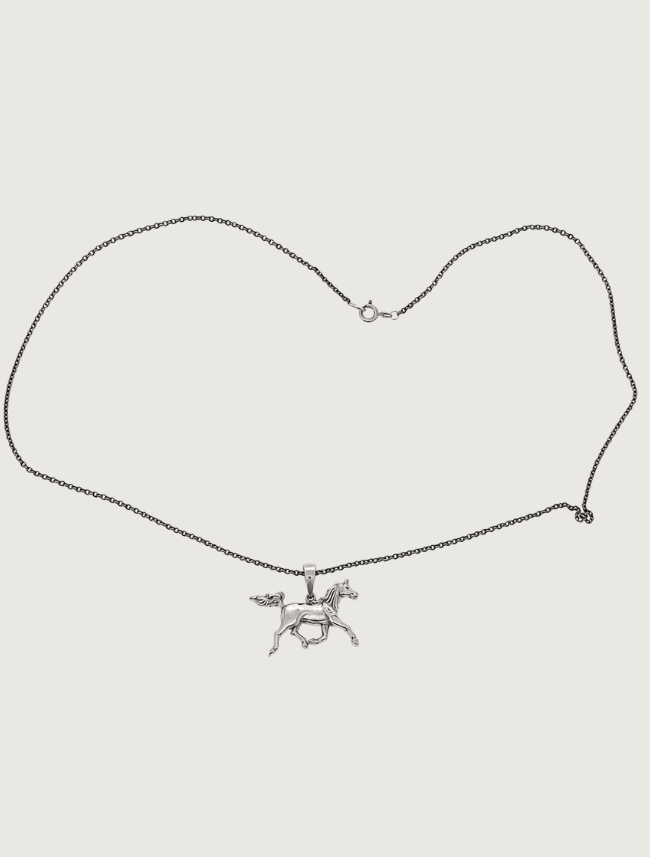 Kabana Rhodium-Plated Sterling Silver Horse Pendant