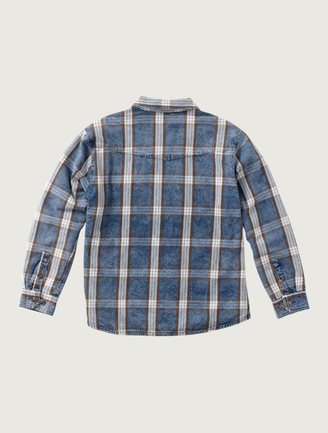 Madison Creek Dalton Shirt Jacket in Indigo Plaid