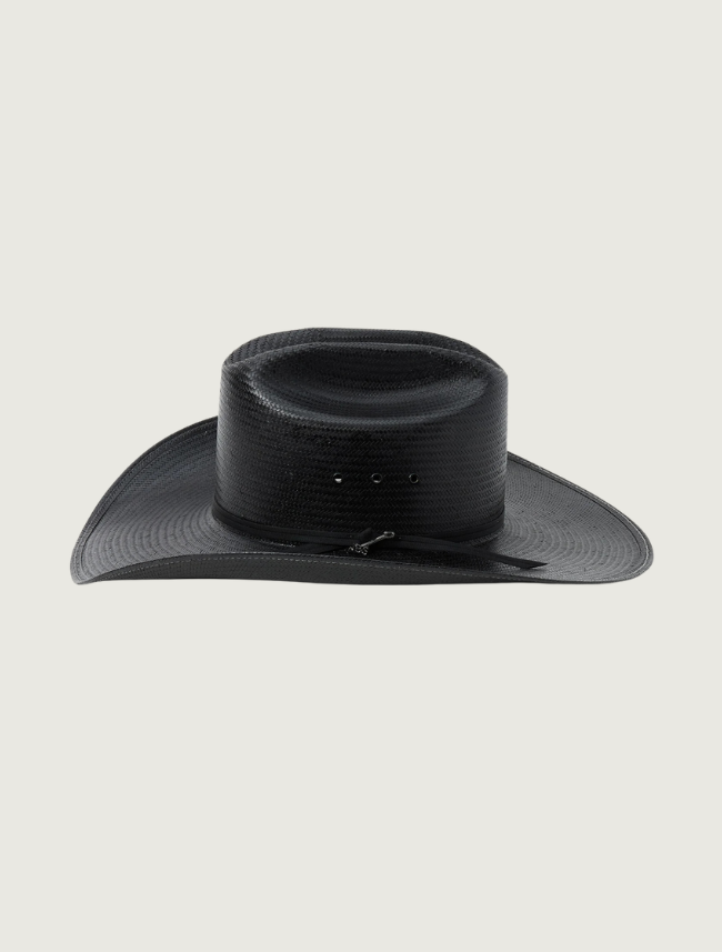 Stetson Coal Mine 10X shantung straw cowboy hat — side view
