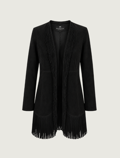 Women's Fringe Maxi Coat
