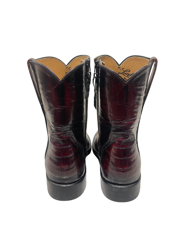 Lucchese Red Crocodile Boot