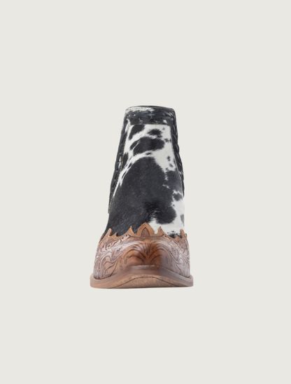 Myra Georgina Hair-On Hide Booties