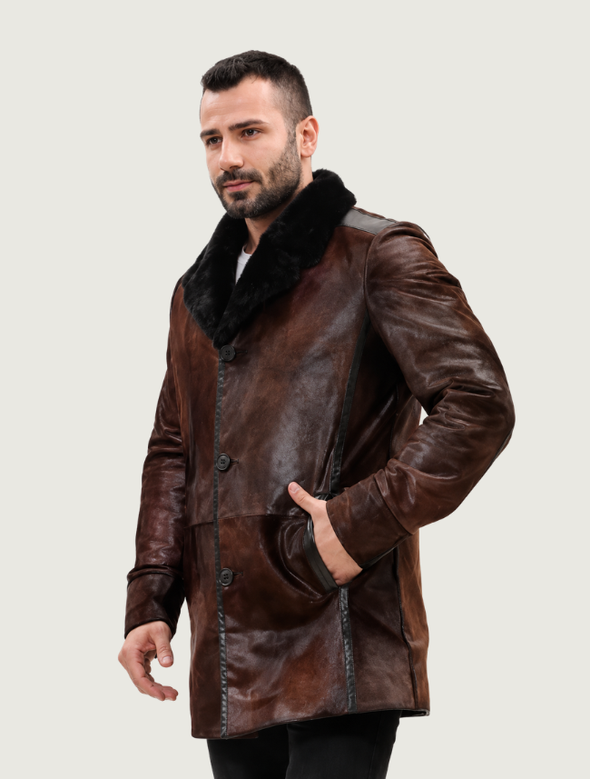 Mavericks Men's Cavallino Coat Brown