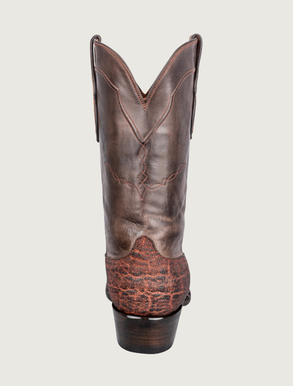 Black Jack Vintage Elephant Cowboy Boots in Chestnut