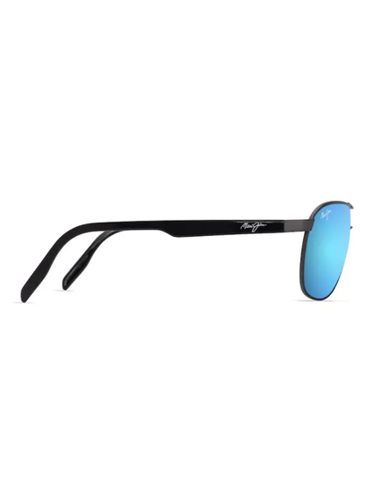 Maui Jim Castles in Matte Dark Ruthenium / Blue Hawaii
