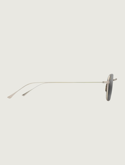 Maui Jim Mekala square sunglasses in Matte Light Gold / Neutral Grey — side view