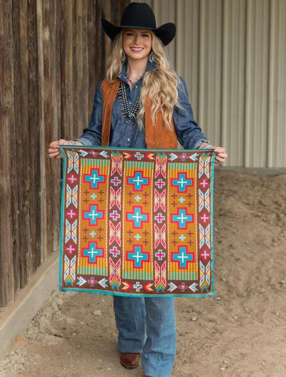 Fringe Scarves "Earthwork" Silk Scarf