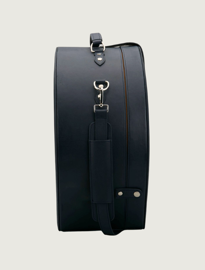 Tony Lama Navy Smooth Ostrich Hat Box