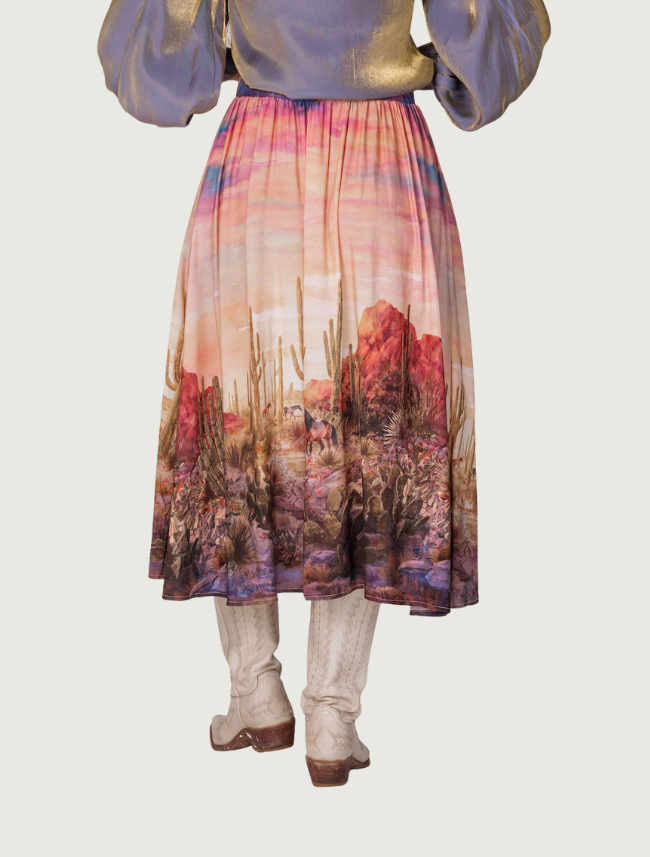 Lovlei Ranch Antoinette Skirt in Desert Dawn