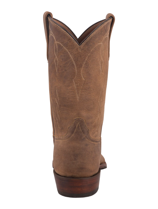 Rios of Mercedes Elk Bottom Roper Cowboy Boots in Sand