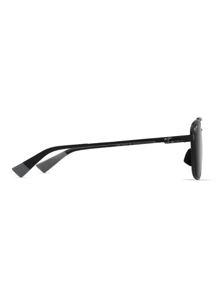 Maui Jim Pīwai Asian Fit in Matte Black with Grey / Neutral Grey