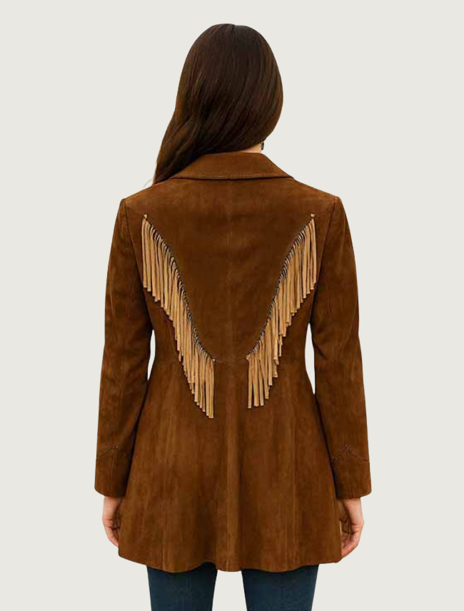 Scully Women's Fringe Detail Suede Coat